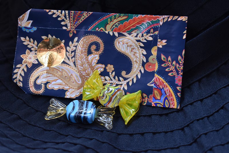 Blue Paper Bag